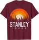 Stanley Idaho ID Shirt Retro Style Vintage 70s 80s 90s Gift T-Shirt - T-Shirt | Maroon