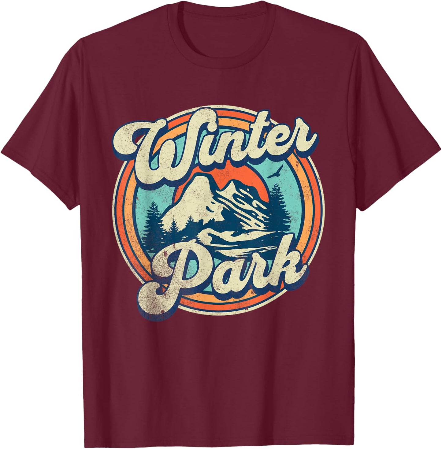 Winter Park Colorado T-Shirt - T-Shirt | Maroon