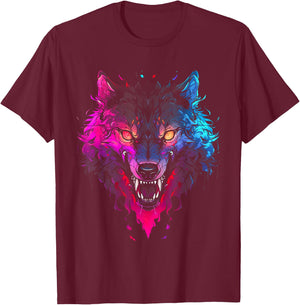 Horror Werewolf Head Halloween Mythology Wolf Shifter Lycan T-Shirt - T-Shirt | Maroon