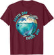Earth Day, Every Day. Three Dolphins Ocean, Climate Change T-Shirt - T-Shirt | Maroon