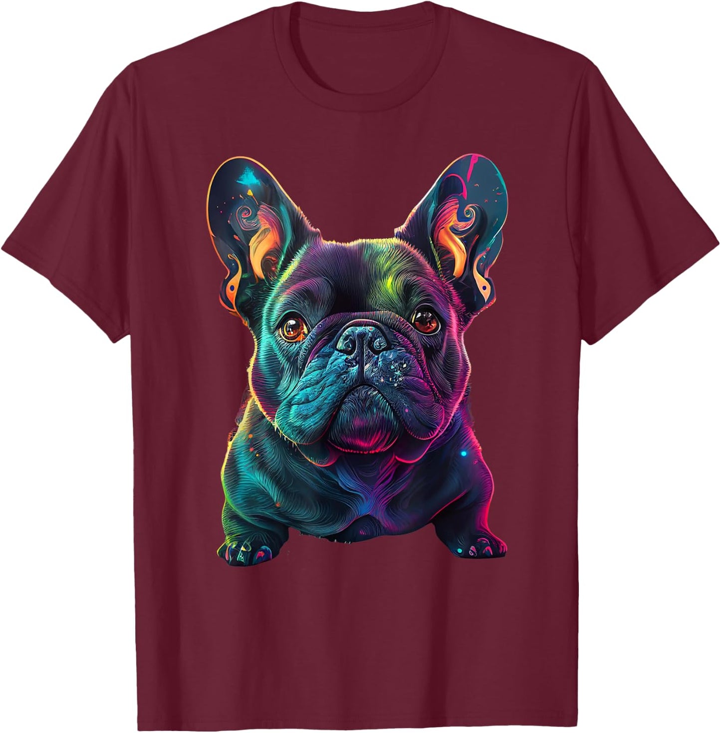 Frenchie Gifts French Bulldog & Women T-Shirt - T-Shirt | Maroon