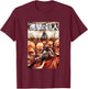 Attack on Titan Manga Mikasa Volume 31 Cover AOT Manga T-Shirt - T-Shirt | Maroon
