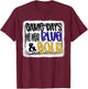 On Gameday Football We Wear Blue And Gold School Spirit T-Shirt - T-Shirt | Maroon