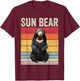 Sun Bear Vintage, Sun Bear T-Shirt - T-Shirt | Maroon