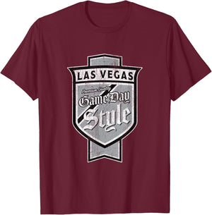 Vintage Las Vegas Beer Label - Sin City Pride T-Shirt - T-Shirt | Maroon