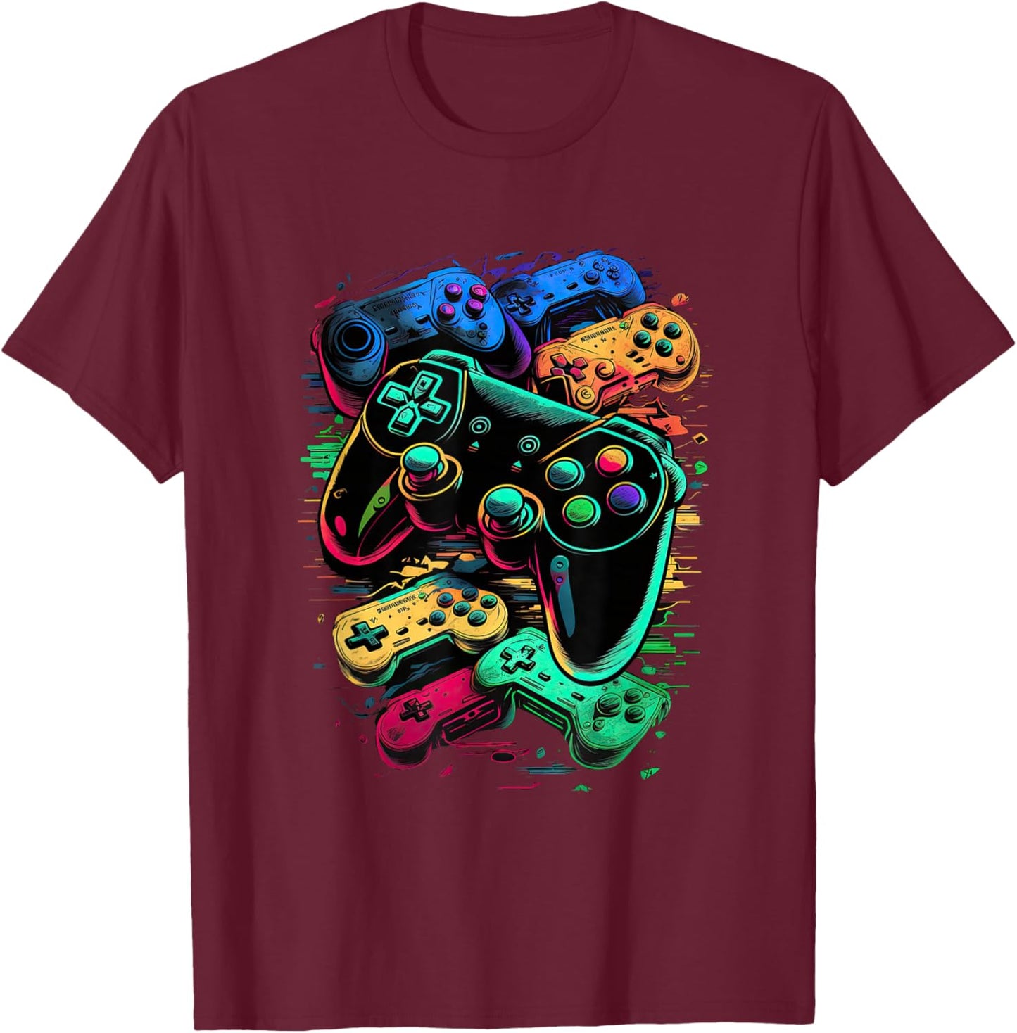 Control gamer Video Game Controller T-Shirt - T-Shirt | Maroon