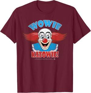 Bozo the Clown - Wowie Kazowie Vintage T-Shirt - T-Shirt | Maroon