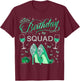 Birthday squad Diva Squad Butterflies High Heels Women Girls T-Shirt - T-Shirt | Maroon