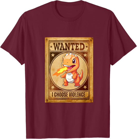 I CHOOSE VIOLENCE for Cat Lover Women T-Shirt - T-Shirt | Maroon