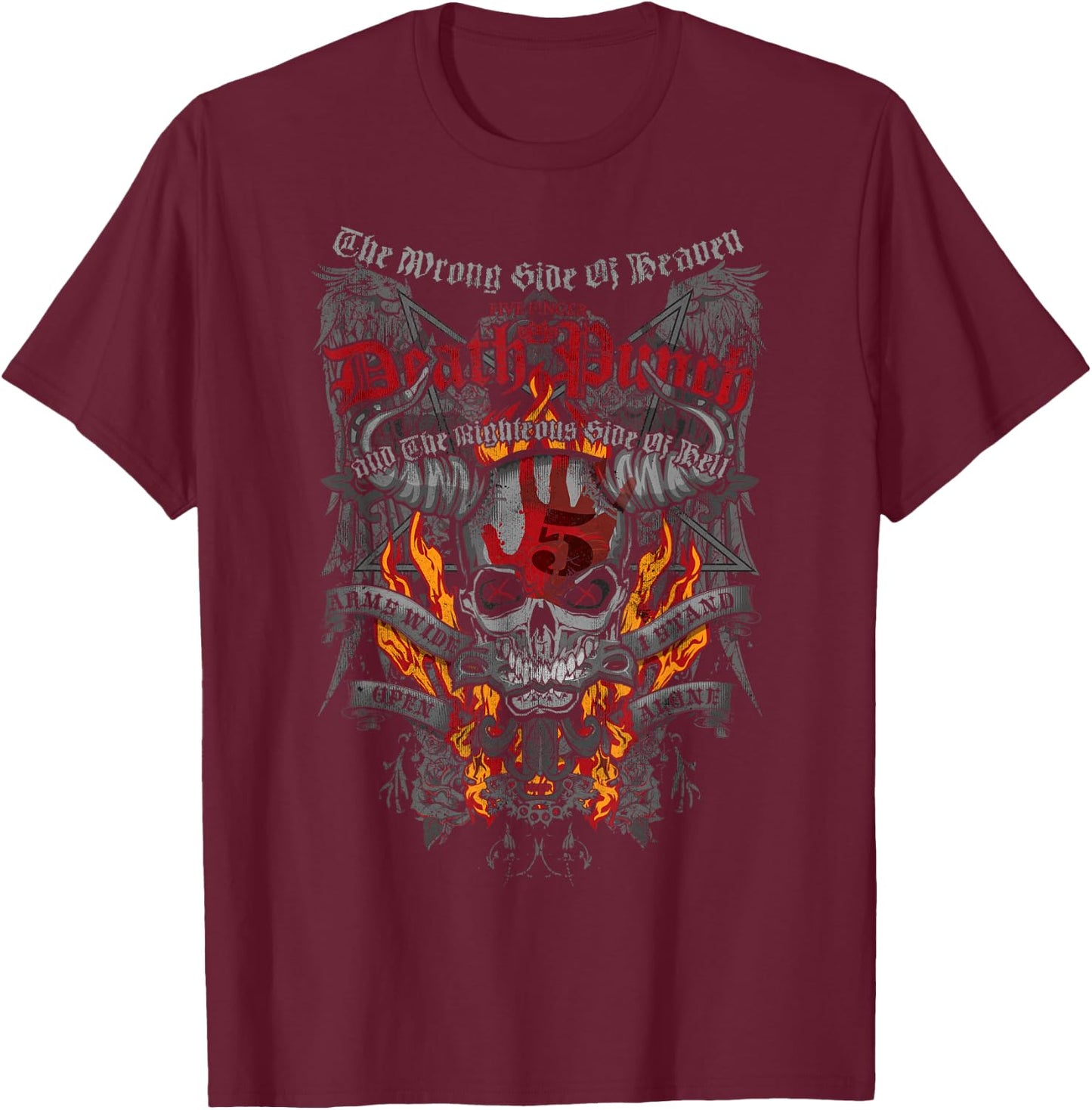 5FDP – Wrong Side T-Shirt - T-Shirt | Maroon