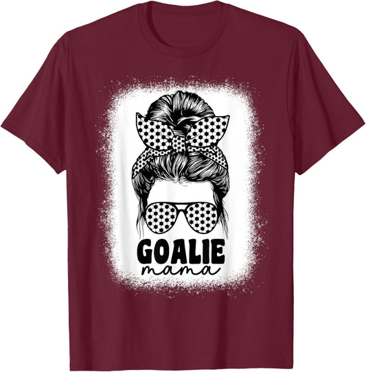 Soccer Goalie Mama Goal Keeper Soccer Goalkeeper Mom Funny T-Shirt - T-Shirt | Maroon