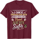 I Once Protected Him Now He Protects Me Proud Army Sister T-Shirt - T-Shirt | Maroon