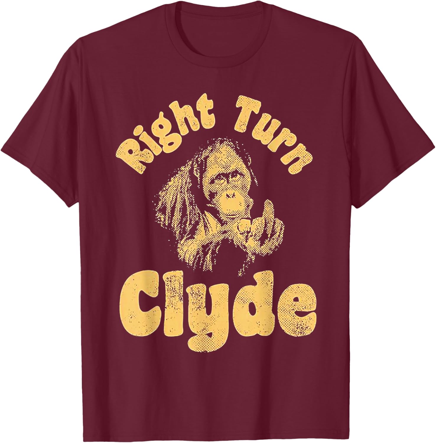Right Turn Clyde T-Shirt - T-Shirt | Maroon