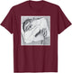 Drawing Hands Illusion Artwork T-Shirt - T-Shirt | Maroon