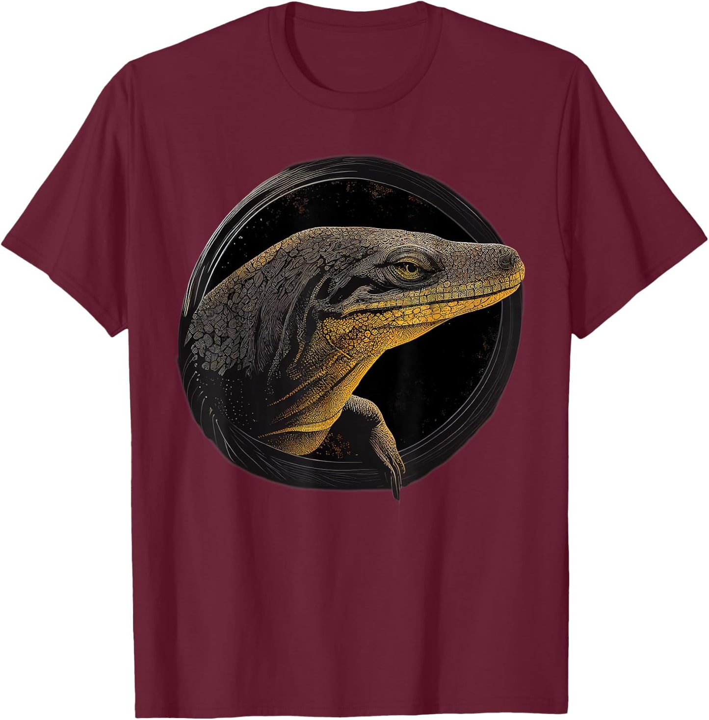 Comodo Dragon Animal Lover Wildlife Comodo Dragons T-Shirt - T-Shirt | Maroon