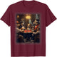 Dogs Playing Poker | A Friend in Need | Funny Dog Lover Art T-Shirt - T-Shirt | Maroon