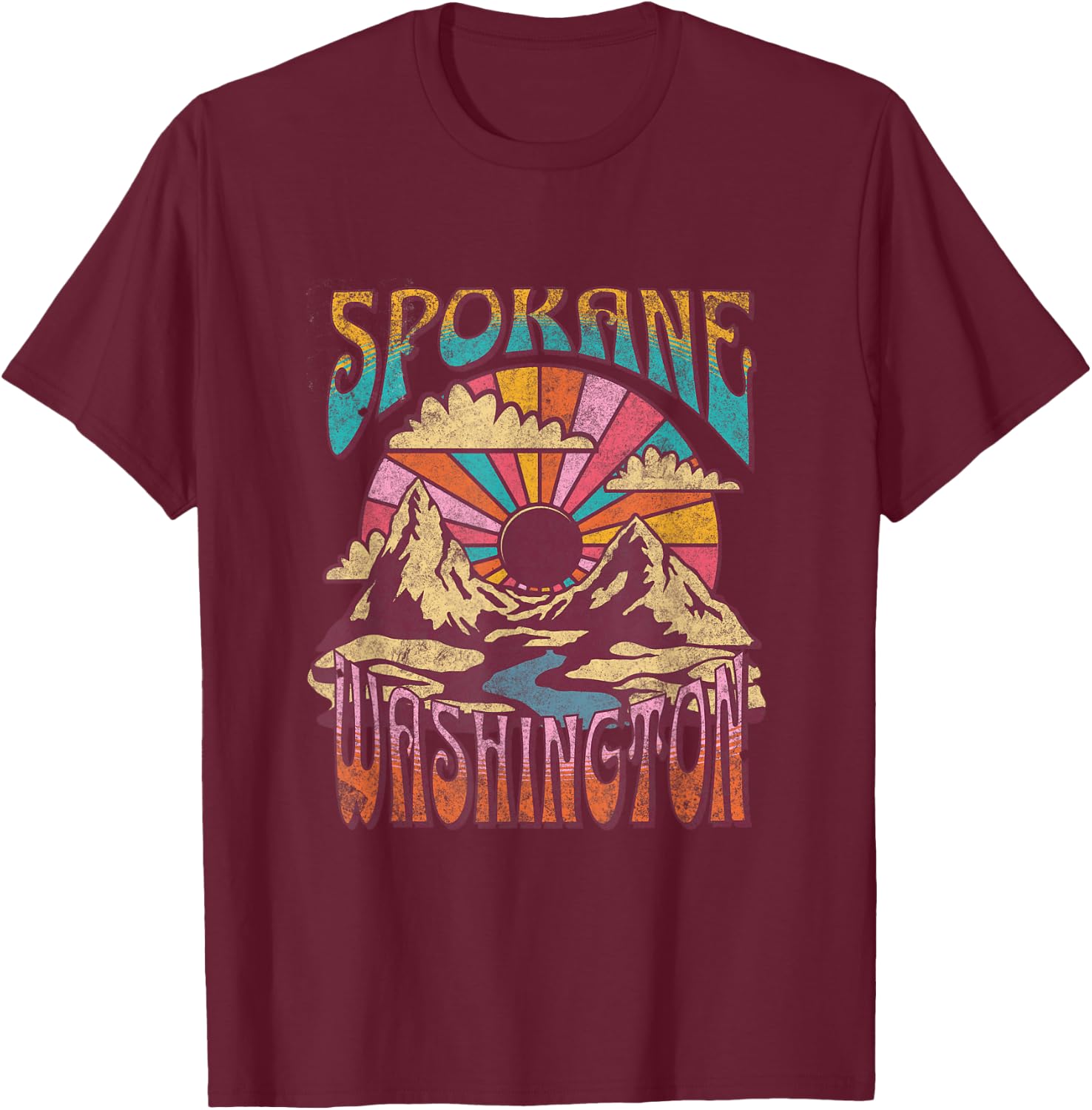 Spokane T-Shirt - T-Shirt | Maroon