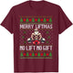 Merry Liftmas No Lift No Gift Weightlifting Muscle Santa T-Shirt - T-Shirt | Maroon