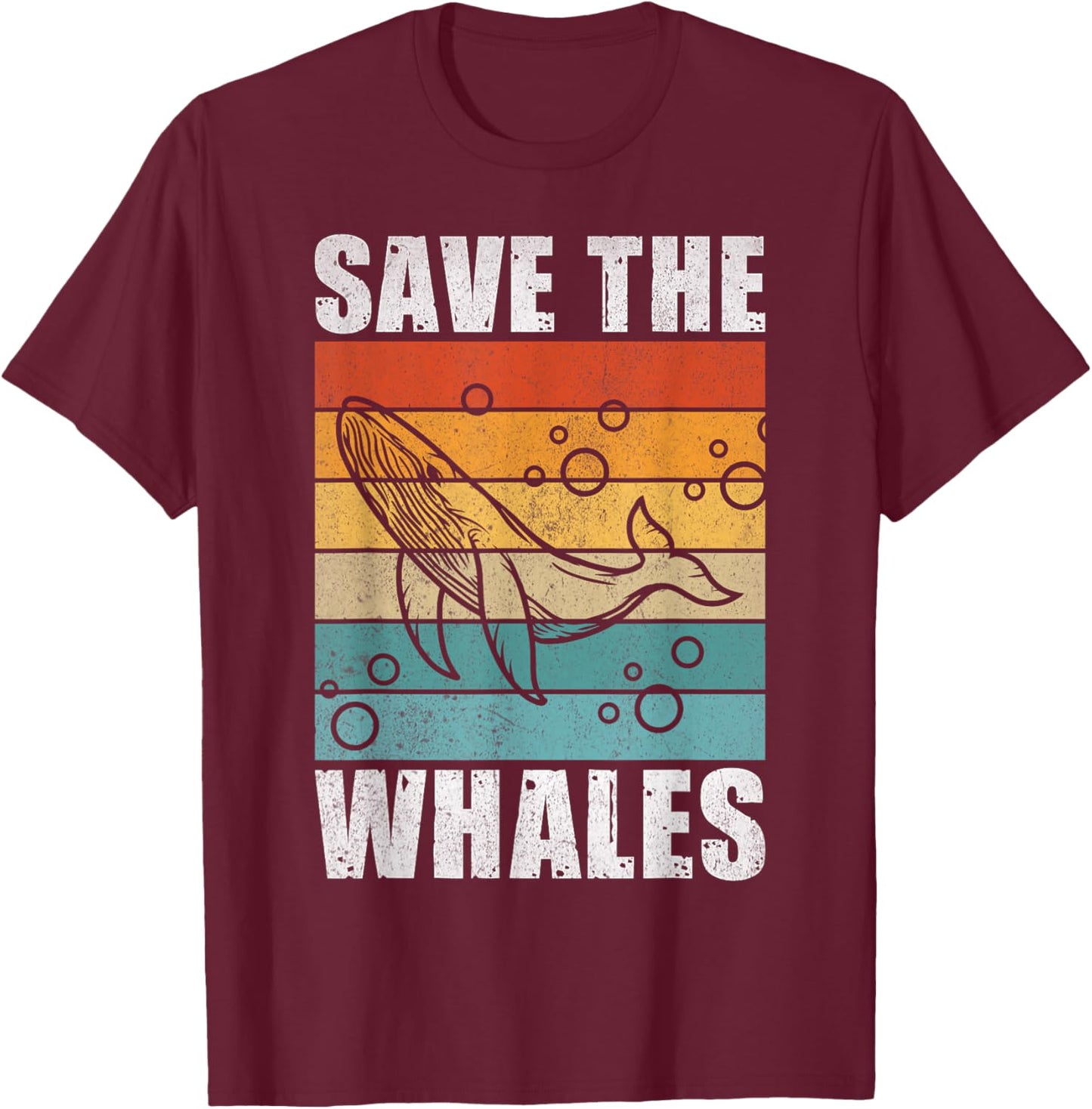 Whale Lover Marine Scientist Biology Environmentalist Whale T-Shirt - T-Shirt | Maroon
