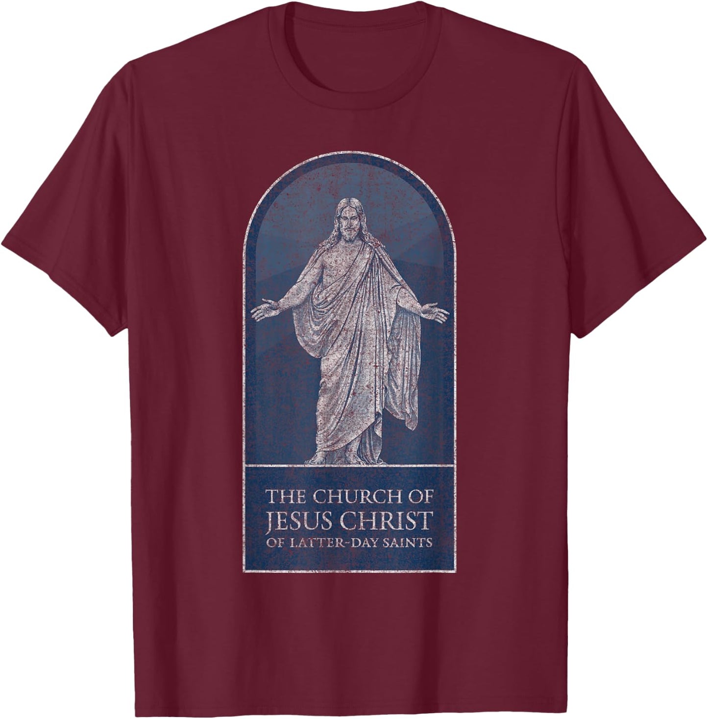 Mormon LDS Church of Jesus Christ of Latter-day Saints, Blue T-Shirt - T-Shirt | Maroon