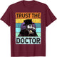 Plague Doctor Shirt Outfit Costume Women Kids T-Shirt - T-Shirt | Maroon