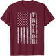 Taylor US Flag Personalized Taylor American Flag Vintage T-Shirt - T-Shirt | Maroon
