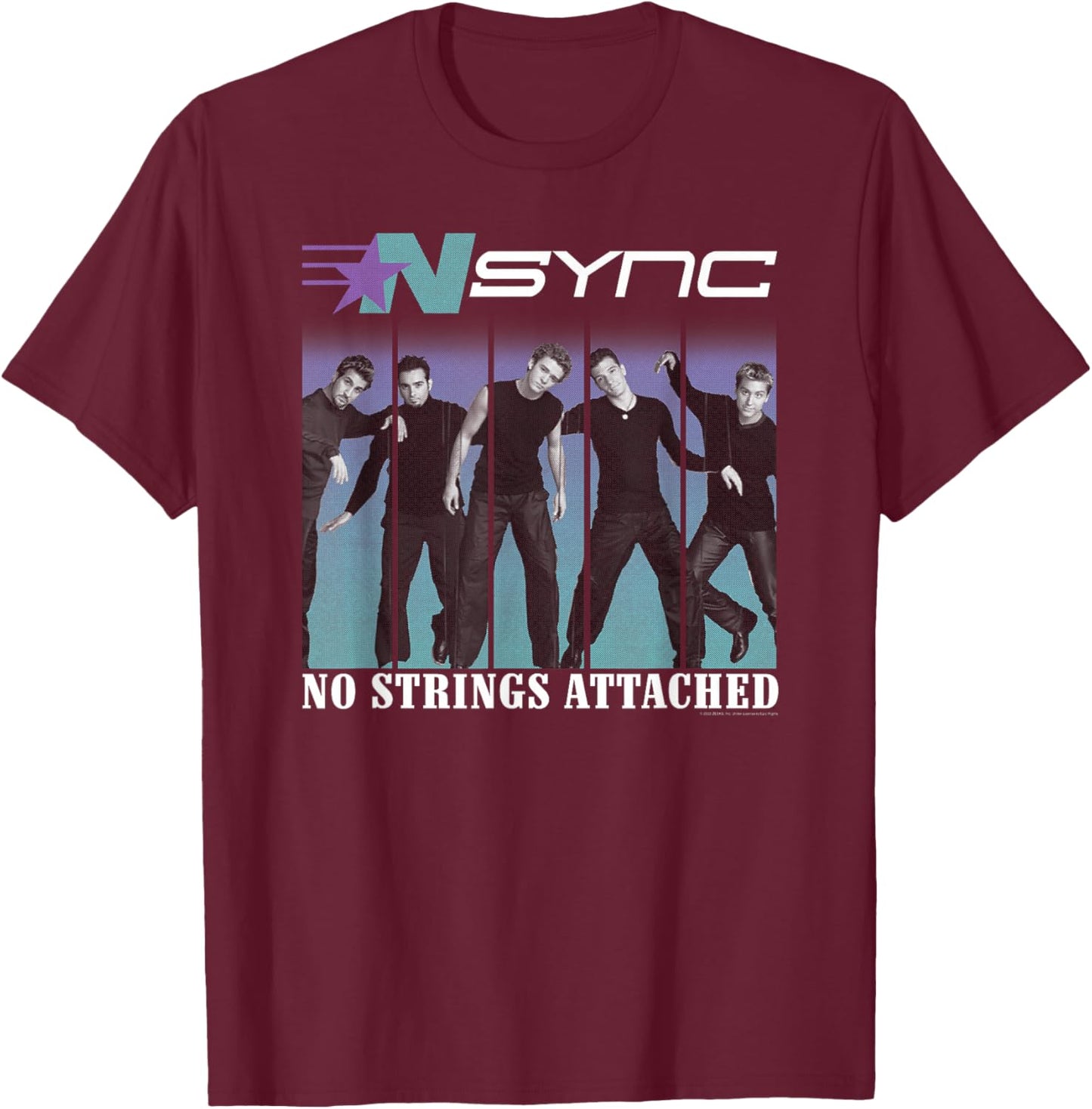 NSYNC Official Bringin' Da Noise T-Shirt - T-Shirt | Maroon