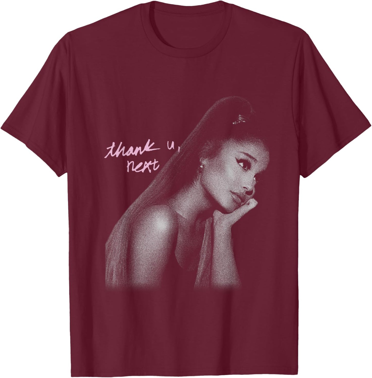 Official Ariana Grande Thank U, Next T-Shirt - T-Shirt | Maroon