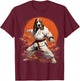 MMA Basset Hound Dog Karate T-Shirt - T-Shirt | Maroon