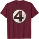 Marvel Fantastic Four Official Distressed Logo T-Shirt - T-Shirt | Maroon