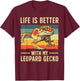 Cool Leopard Gecko Women Kids Leopard Gecko Lover T-Shirt - T-Shirt | Maroon