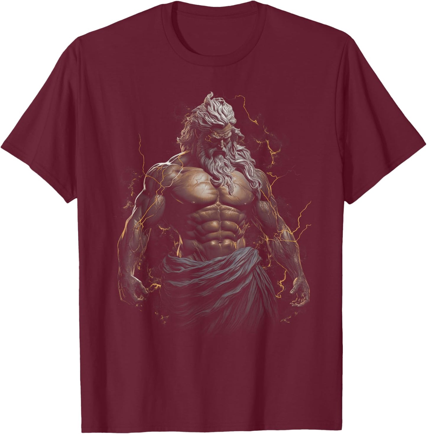 Greek Zeus Mythology T-Shirt - T-Shirt | Maroon