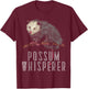 Possum Whisperer Street Cat Opossum Lover T-Shirt - T-Shirt | Maroon