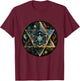 Star Tetrahedron Merkaba T-Shirt - T-Shirt | Maroon