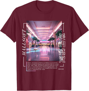 Vaporwave Aesthetic Liminal Yami Kawaii Pastel Goth T-Shirt - T-Shirt | Maroon