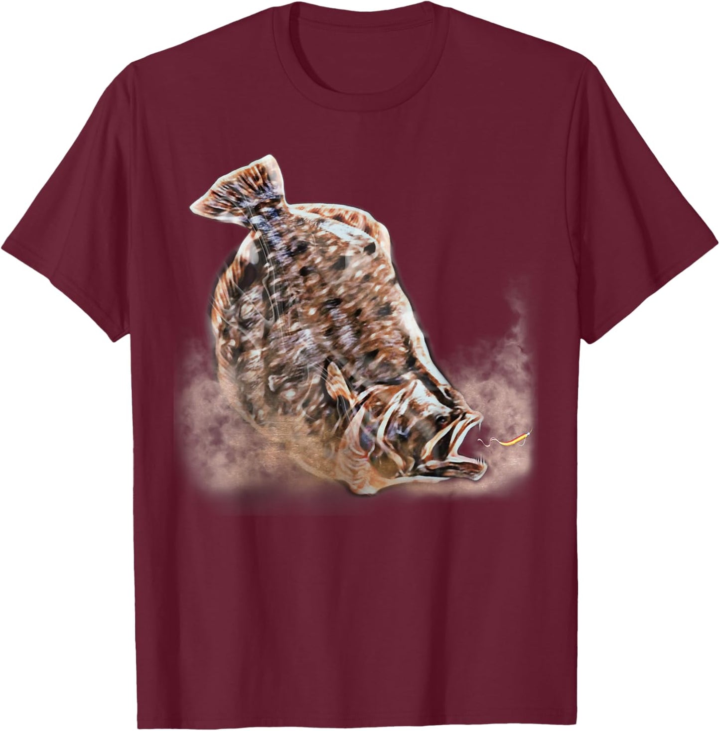 Flounder Fishing Shirt & Gear , Women & Kids Flounder T-Shirt - T-Shirt | Maroon