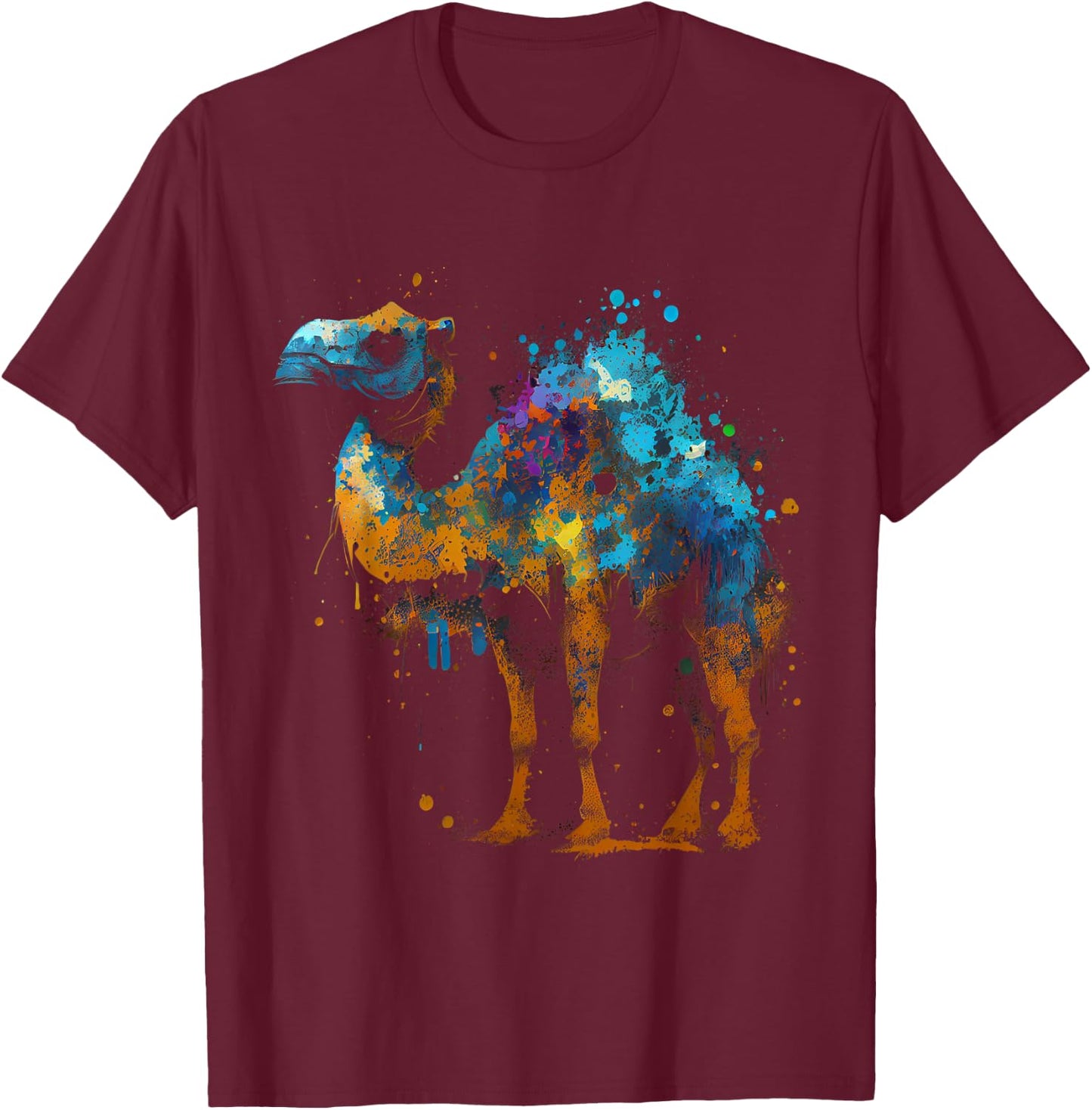 Camel Africa Safari Animal Favorite Animal Fan Camel T-Shirt - T-Shirt | Maroon