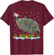 Guinea Fowl Lover Matching Santa Hat Guinea Fowl Christmas T-Shirt - T-Shirt | Maroon