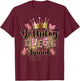 Birthday Queen Squad Leopard It's My Birthday Girls Women T-Shirt - T-Shirt | Maroon