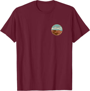 Grand Canyon National Park Retro T-Shirt - T-Shirt | Maroon