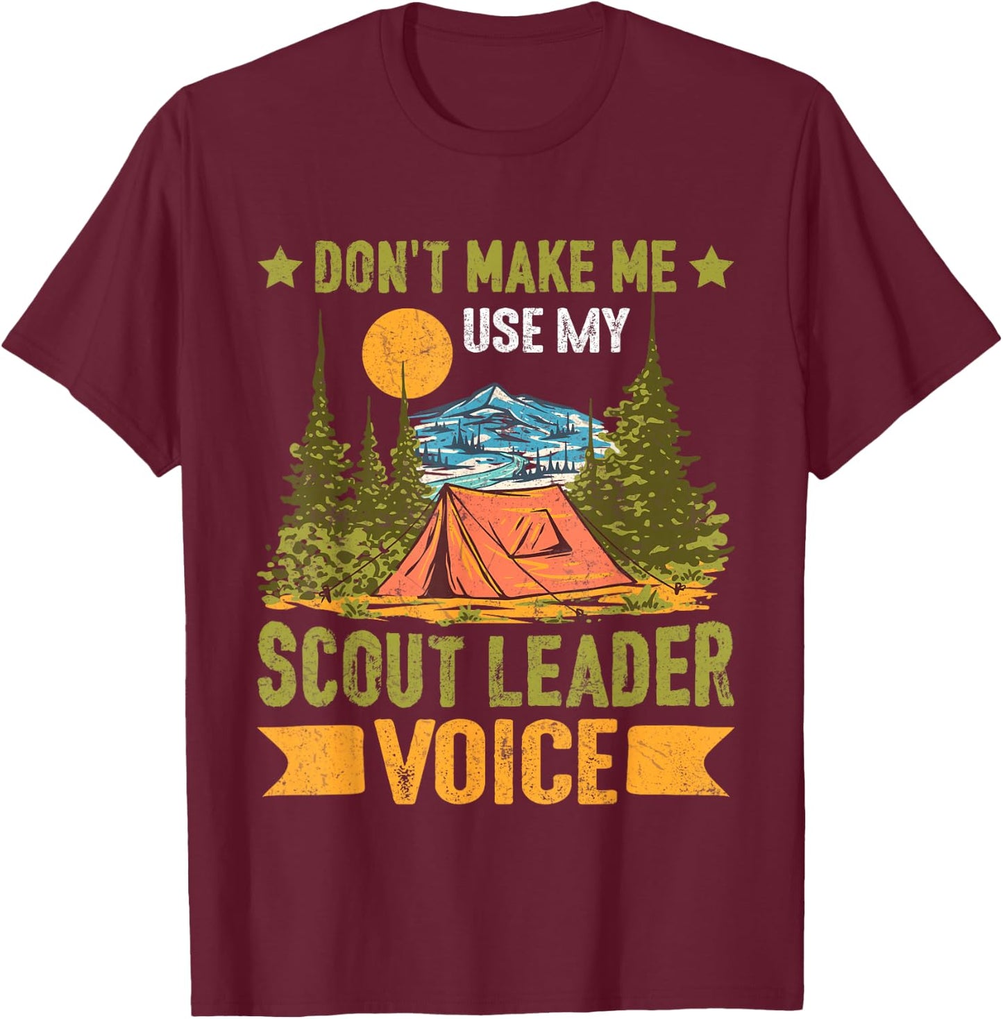 Scout For Girls boys Funny Scouting Leader T-Shirt - T-Shirt | Maroon