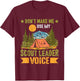 Scout For Girls boys Funny Scouting Leader T-Shirt - T-Shirt | Maroon
