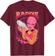 Baddie Bad Girl Stack of Cash Pink Style Sassy Character T-Shirt - T-Shirt | Maroon