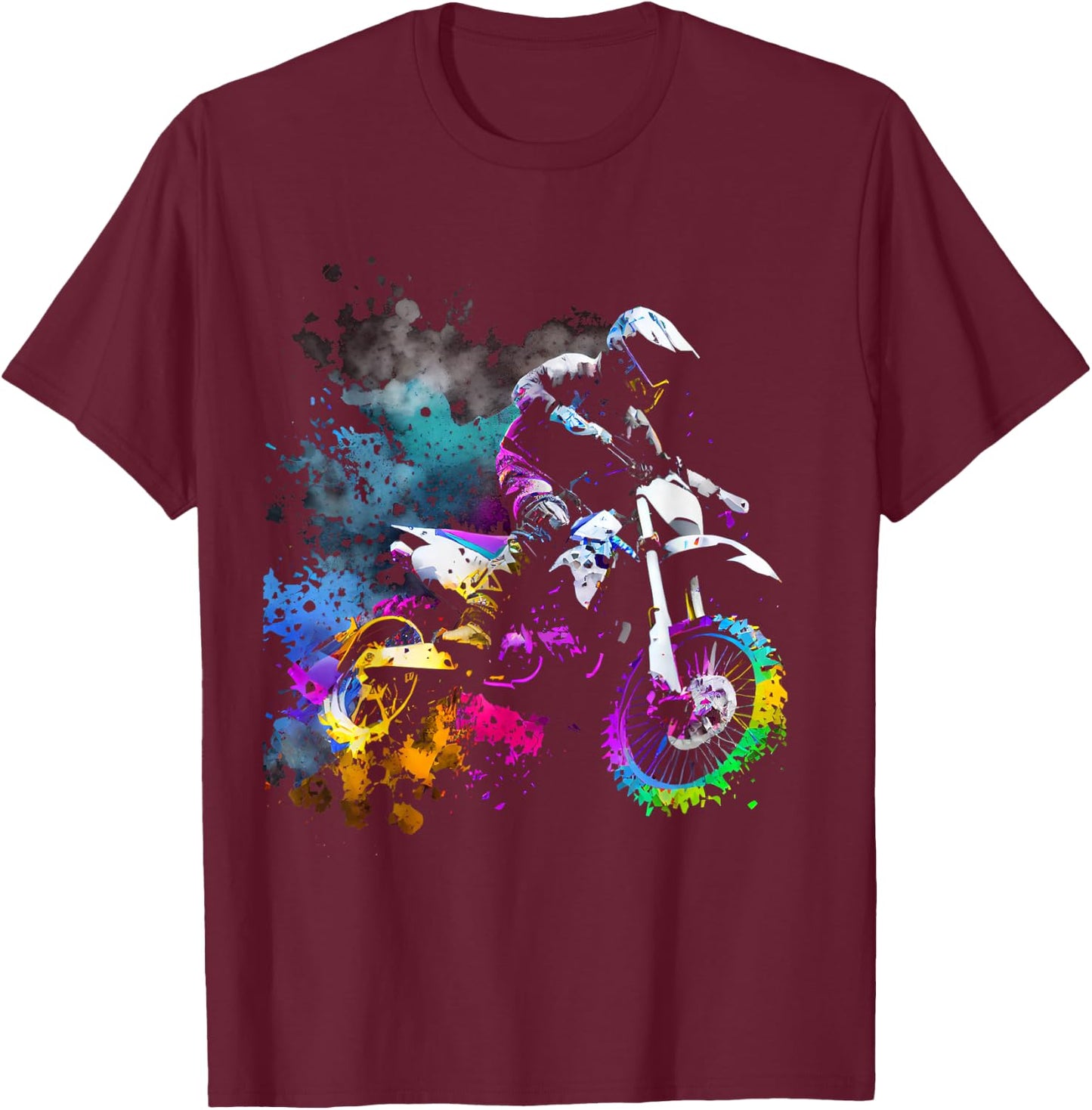 Motocross T-Shirt - T-Shirt | Maroon