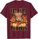 Hay There Pumkin Highland Cow Fall Autumn Thanksgiving T-Shirt - T-Shirt | Maroon