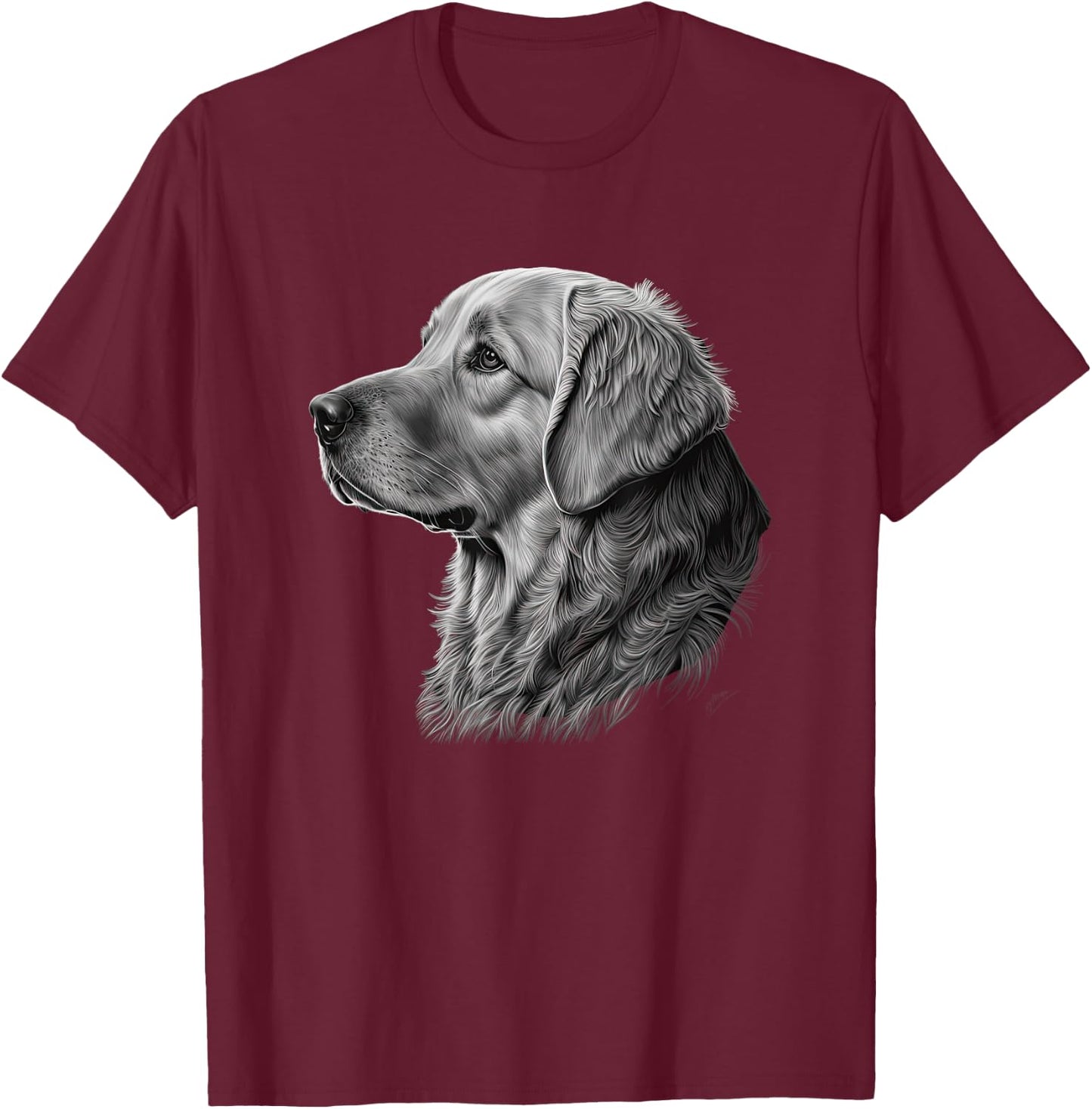 Funny Golden Retriever T-Shirt - T-Shirt | Maroon