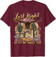 Bull Skull Last Country Music Night, We Let The Liquor Talk T-Shirt - T-Shirt | Maroon