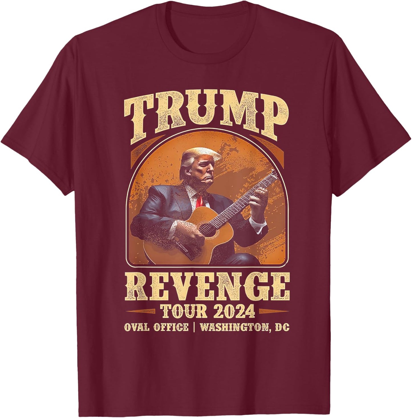 Trump Revenge Tour 2024 T-Shirt - T-Shirt | Maroon