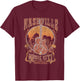 Nashville Tennessee Guitar Country Music City Guitarist Gift T-Shirt - T-Shirt | Maroon