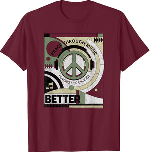 Playing for Change Better Together T-Shirt - T-Shirt | Maroon